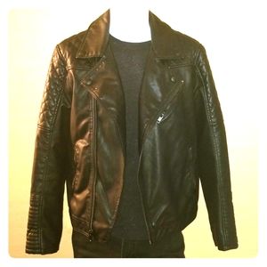 Express Faux Leather Motorcycle Jacket